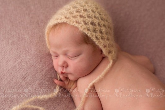 Kid Silk Crochet Newborn Mohair Hat Photography Props Baby Hats Crochet Baby Gifts