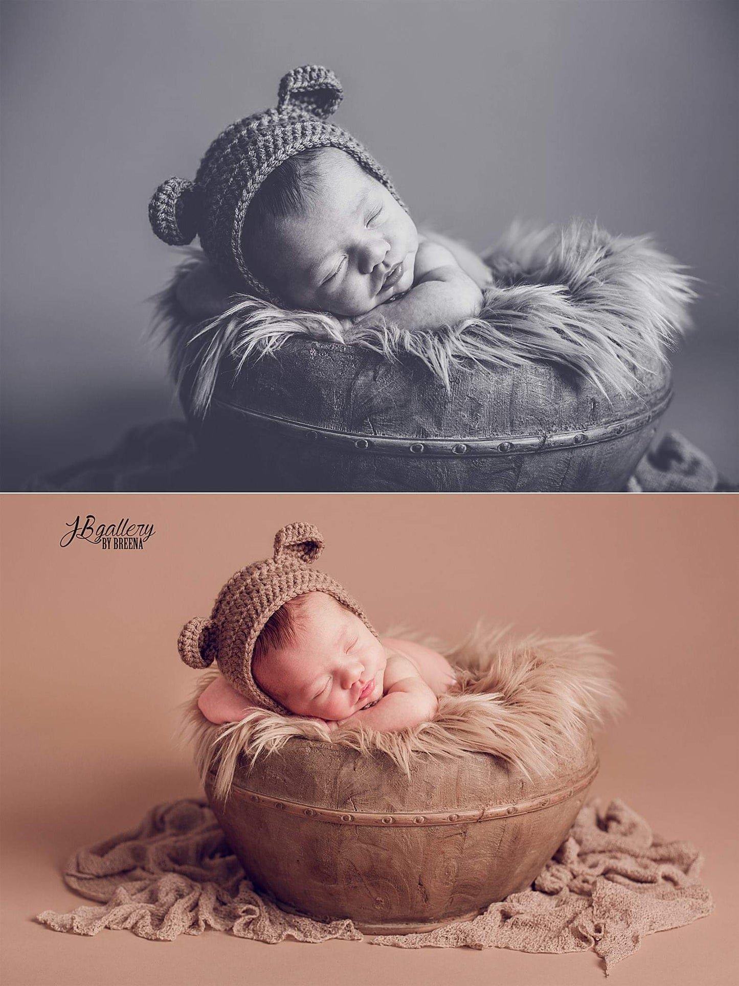 Crochet Teddy Bear Hat Newborn Photo Sessions Photography Prop Bear Bonnet Hat