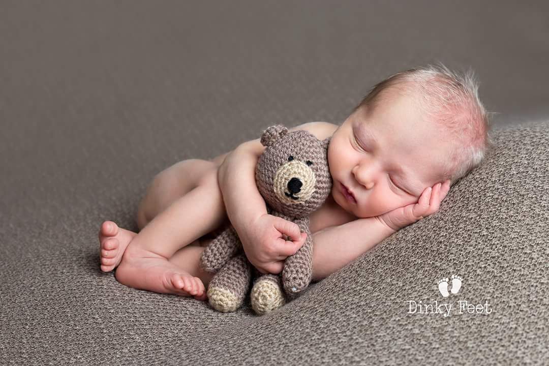 Crochet Teddy Bear Toy Newborn Photo Sessions Photography Prop Bear Stuffed Toy