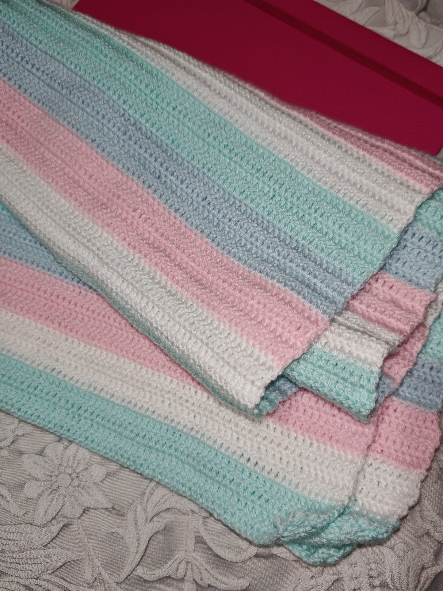 Crochet Baby Receiving Blanket - Soft and Cozy Texture for Comfort and Warmth