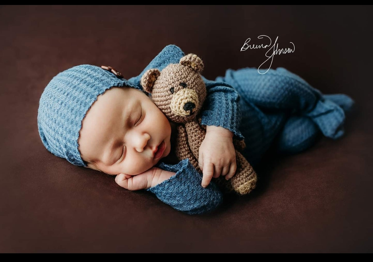 Crochet Teddy Bear Toy Newborn Photo Sessions Photography Prop Bear Stuffed Toy