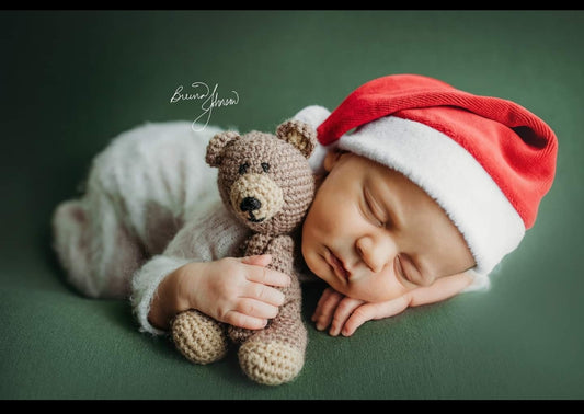 Crochet Teddy Bear Toy Newborn Photo Sessions Photography Prop Bear Stuffed Toy